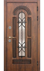 Дверь входная Формен Ф 32 Грецкий орех с патиной Ковка Термо